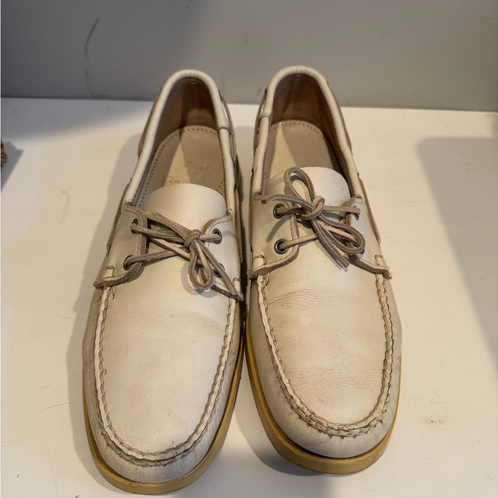 Sebago Men's Cream Boat Shoes